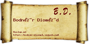Bodnár Dioméd névjegykártya